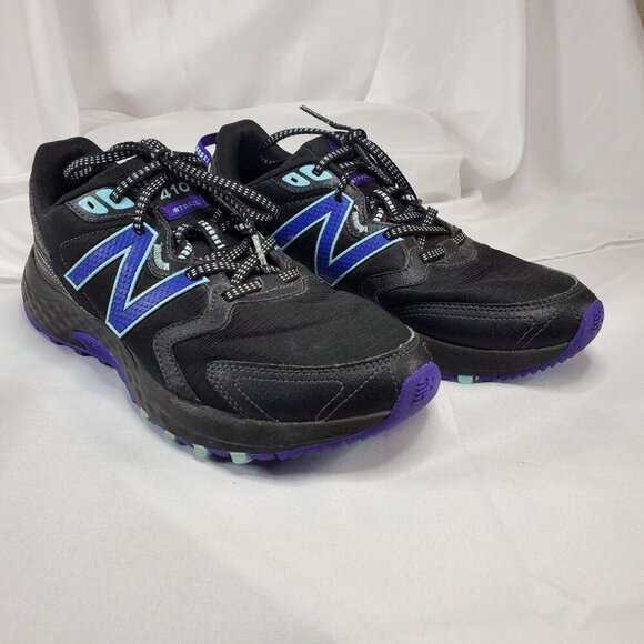 New Balance 410 Trail Running Shoes Womens 9.5 B Black With Purple/blue Accents - Picture 9 of 13